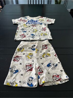 Nickelodeon Paw Patrol Pajama Set - White with Blue, Red & Yellow